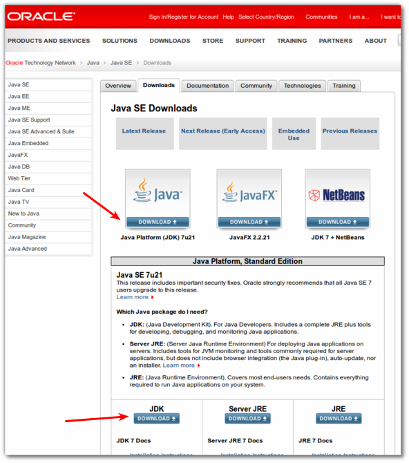 the java platform first grab oracle java 7 directly from oracle java ...