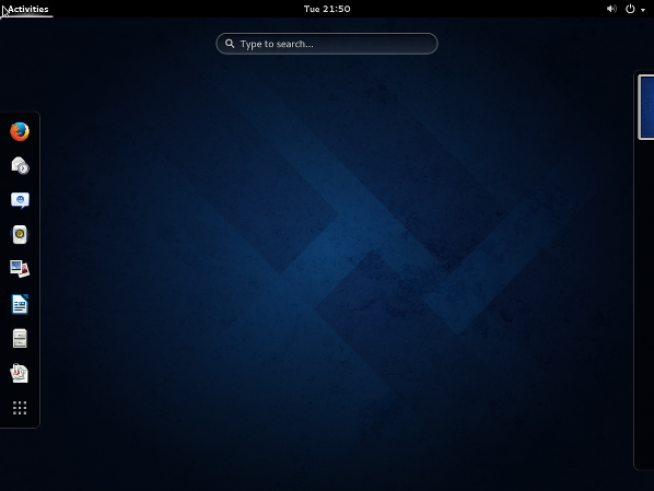 Fedora Linux 20 Gnome 3.10 Desktop