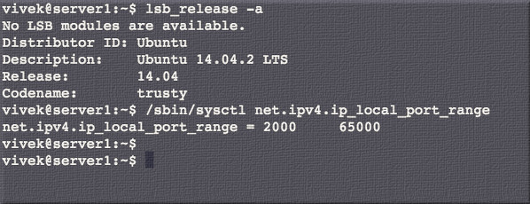 Linux Local Port Range