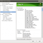 Linux NVIDIA X Server Settings Finding GLX (OpenGL) Settings