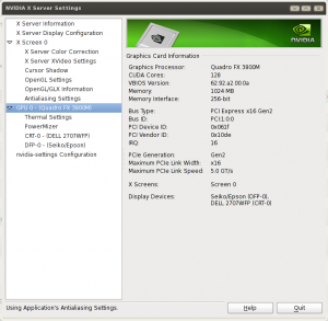 Linux NVIDIA X Server Finding GUP Hardware Details