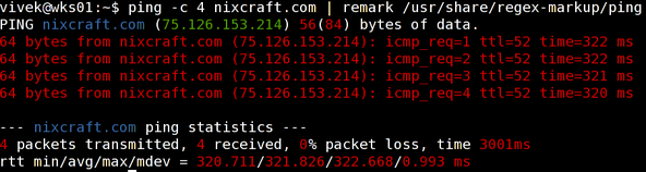 Fig.01: ping command in action