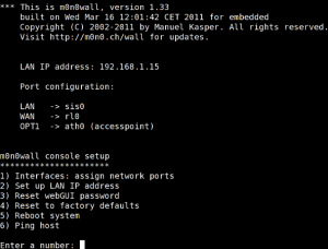 Fig.03: minicom connected to my m0n0wall embedded firewall
