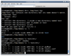 Fig.05: dtrx in action