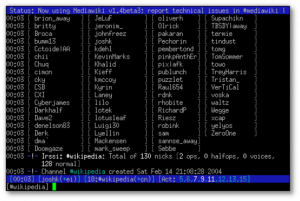 Fig.#15: irssi in action (image credit wikipedia)
