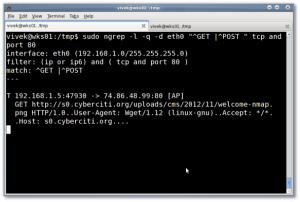 Fig.03: ngrep in action