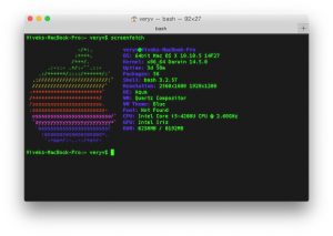 Screenfetch on OS X