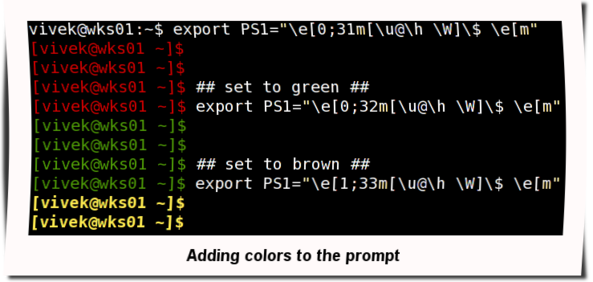 Fig.02: Adding the colors to the prompt