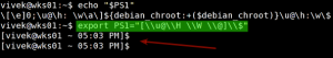 Fig.01: New prompt in action
