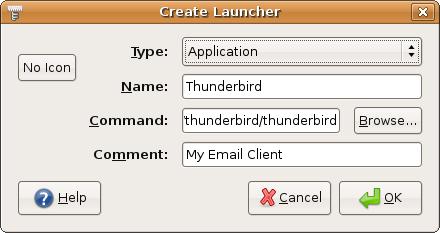Howto install thunderbird-2.0.0.0.tar.gz and create an ICON in Linux