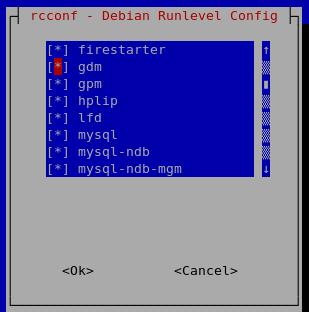 Ubuntu / Debian Runlevel configuration tool
