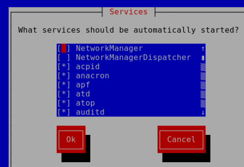 redhat-centos-ntsysv-tool Sysv Service managment tool