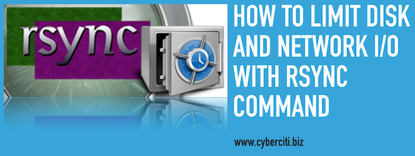 How To Keep rsync From Using All Your Bandwidth on Linux/Unix/BSD Server