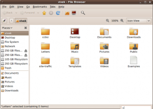 Fig.01: Gnome File Browser