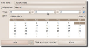 Fig.01: Linux Date and Time Administration Tool