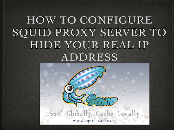 Squid proxy server hide client IP address