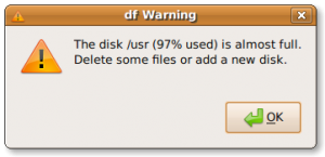 DF GUI Warning Notification