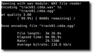 Fig.02: Linux create .ogg audio files