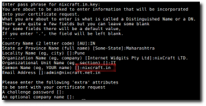 Fig.02: OpenSSL - Create a CSR (Certificate Signing Request)