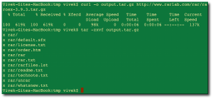Fig.01: Unrar Installation - OS X .Rar Extractor