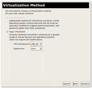 Fig.04: Define virtualization method (full virtualization due to Intel VT)