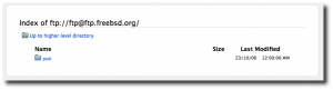 Fig.01: FTP through a browser