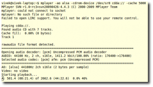 Fig.01: mplayer in Action