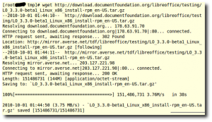 Fig.01: Downloading LibreOffice