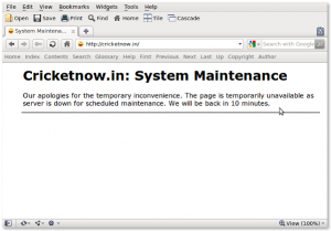 Fig.01: Displaying a Custom Nginx Maintenance Page - 503 Service Unavailable Page