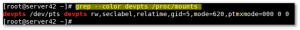 Fig.01: Mounting the devpts file system on /dev/pts