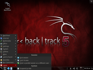 Backtrack 5 KDE Linux Deskop Screenshot