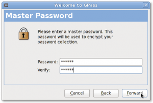 Fig.02: Setup a master password