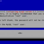 Debian Linux Mysql 5.1 Install and Admin Root User Password Setup