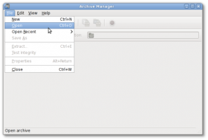 Fig.02: Linux: Open Files With an Archive Manager