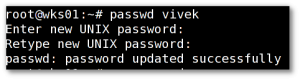 Fig.01: passwd command in action