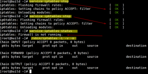 Red Enterprise Linux Disable Iptables IPv4 Firewall