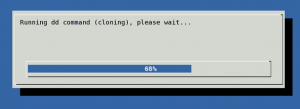 Fig.02: Show the Status of dd Command in progress using pv and dialog command