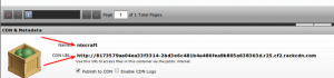 Fig.01: Finding Cloud Files Akamai CDN URL via control panel