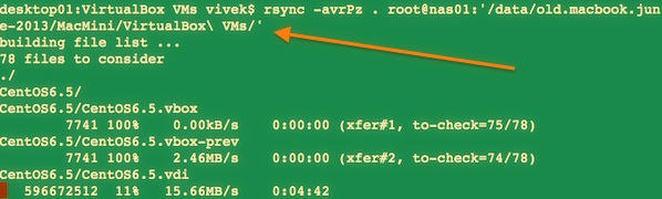 Fig.01: rsync over ssh when directory names have spaces on local or remote server