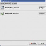 Fedora Linux reconfigure X server