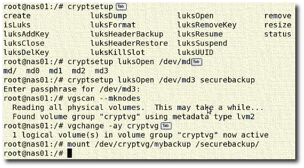 Fig.01: cryptsetup on RHEL based system