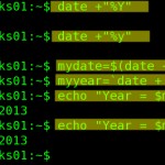 Linux / Unix Shell Script Get Current Year