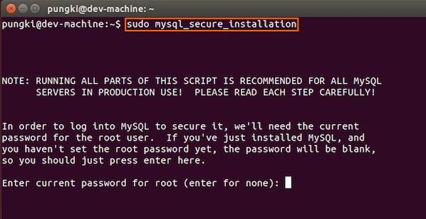 Fig.05: MySQL enter your root db password