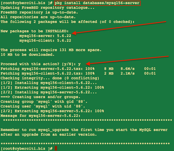 Fig.03: Installing mysql database server
