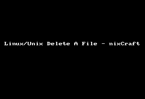 Gif 01: rm command demo