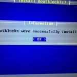 Bootloader was successfully installed