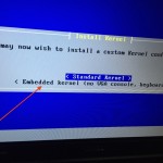 For Soekris embedded device select NO VGA/Keyboard option i.e. use serial console to see boot options