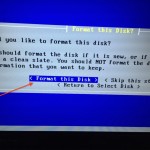 Would like to format WDC disk?