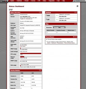 Fig.08: Fully configured and working pfSense setup