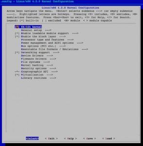 Fig.05: Select Linux kernel config options and drivers to build